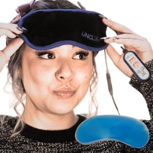 Unclog(ic) Professional All in One Eye Compress Kit for Eye Care | Weighted Eye Masks for Sleep, Warm Compress for Eyes and Cooling Eye Mask for Dark Circles, Puffy Eyes and Blepharitis, Pack of 2